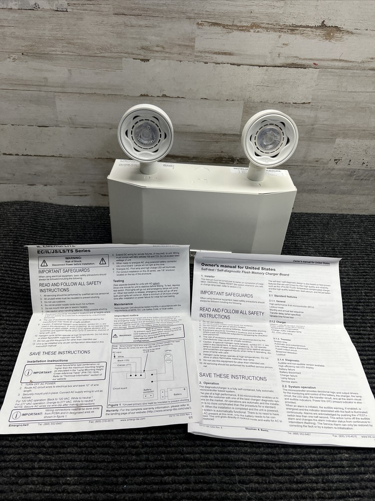 New 6V Compact Steel Battery Unit SID Emergency Light JSM18-210LA-AD