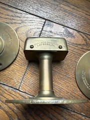 Brass Floor Mount Electrical Outlet * Lot Of Four * Tillman mfg Latrobe Pa