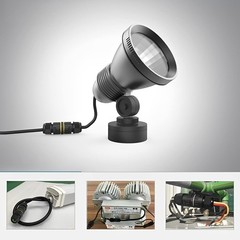 6 Pin Waterproof Electrical Wire Connector IP68, 5-12mm, 16A 450V, 2 Pack