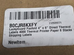 4000 4″x6″ Fanfold Direct Thermal Shipping Labels for Zebra Rollo Printers
