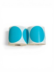 Direct Thermal Labels- 3″ Round Teal Colored 500 Labels per roll, 1-12 Rolls