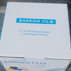 Dental Barrier Film Sticky Wrap Clear or Blue 4″ x 6″ (1200 Sheet)