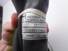 Technical Heaters Inc. Model No. 3′ Volts: 110 Phase: 1 Amps: 0.53