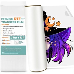 A3 DTF Transfer Film Roll 13x82Ft for Sublimation and DTF Printers