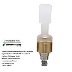 Dental fit Zest Locator Abutment Removable for STRAUMANN Tissue Level RN Implant
