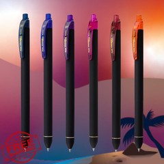 Pentel EnerGel Kuro Shades of Dusk Pens – Assorted Ink, 6pk