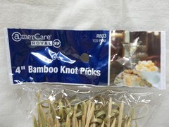 100 COUNT ROYAL 4″ BAMBOO KNOT COCKTAIL/APPETIZER PICKS