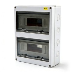 24 Way Circuit Breaker Box For Indoor and Outdoor Waterproof IP65 W/ DIN Rail