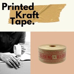 5.5 Mil Paper Re-inf Red Printed Tape 2.75 Inch x 150 Yard Wolverine Tape 10 Rls
