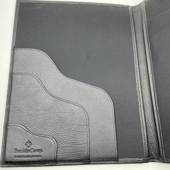 Vintage Franklin Covey Folder Folio Top Grain Verona Leather Black 1996