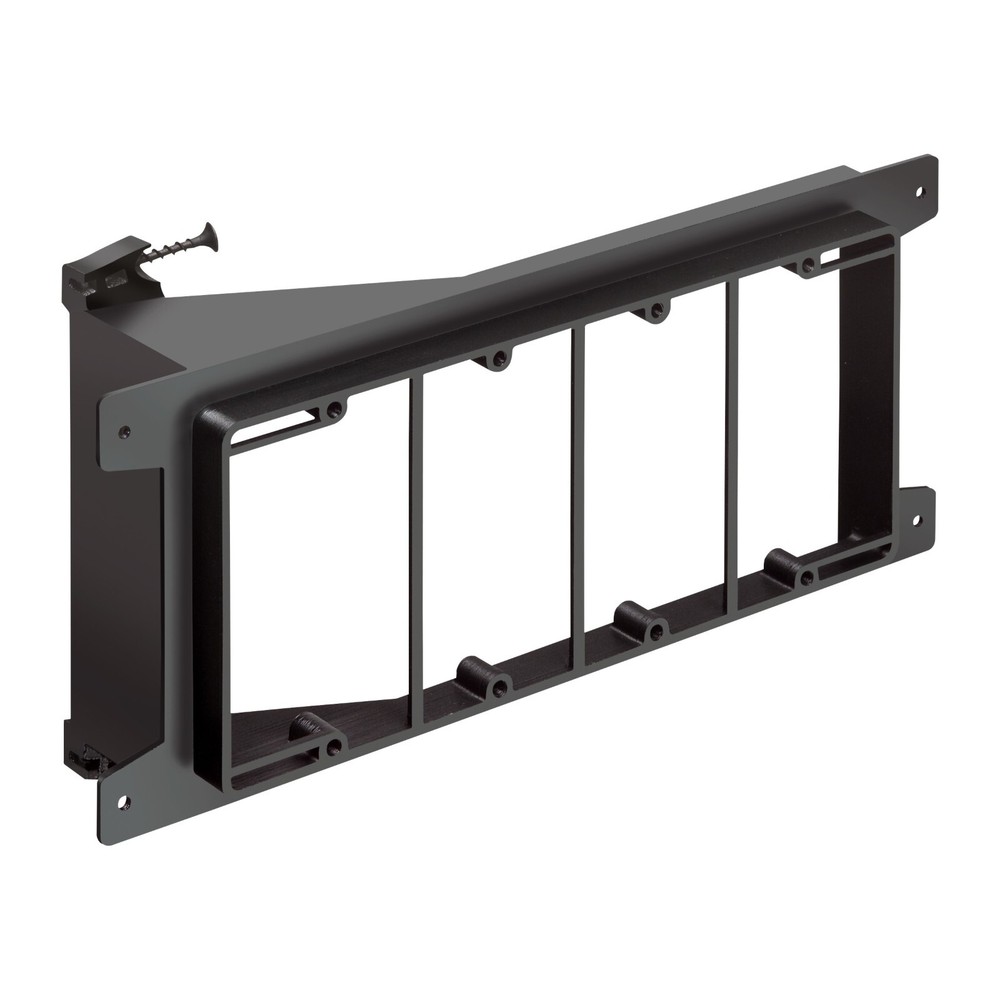 Arlington Industries LVS4 4-Gang Screw On Low Voltage Mounting Bracket