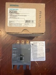 Siemens BQD360 Circuit Breaker 60A 480V 3-Pole Bolt-On. Free Shipping