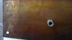 SOLID Satin BRASS Door Pull Plate Handle 14″ x 3-1/2″ w Back Plate