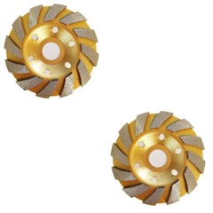 US 2-4 Pc 4″ inch Diamond Segment Grinding Wheel Disc Grinder Cup Concrete Cut