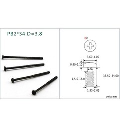 Self Tapping Screws Pan Head PB1/1.2/1.4/1.5/1.6/1.7/1.8/2mm Carbon Steel Bolts