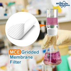 MCE 47mm Microdisc Membrane Filter,0.45μm Pore Hydrophilic,Gridded,Single Filter