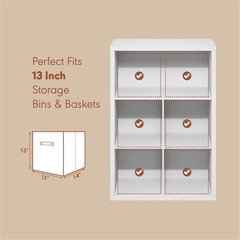Pemberly Row 5-Cube Engineered Wood Media Storage Organizer in White