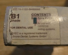 CEREC – Obsidian Cad Cam Blocks – B1 – W14 – Blocks