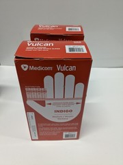 Medicom Vulcan Nitrile Gloves Indigo Medium M 150 Count Box General Purpose