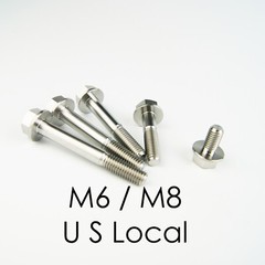 Gr5 Titanium Flange Head Bolts Fastener Hex M6 M8 15 20 25 30 35 40 45 50 55 60