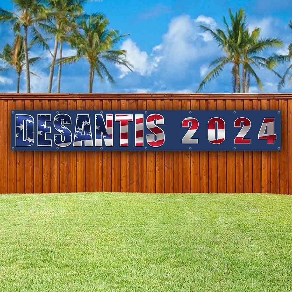 DESANTIS 2024 XXL Banner Advertising Vinyl Flag Sign Many Sizes LARGE SIZES VOTE