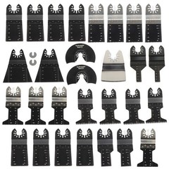 31 Pieces Universal Wood Metal Oscillating Multitool Quick Release Saw Blades