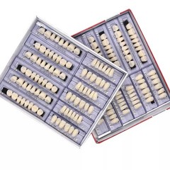 1-10 Boxes Dental Acrylic Resin Denture 23# A1 Full Sets Teeth Upper Lower Shade