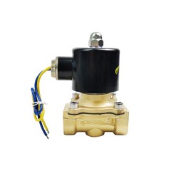 HFS(R) 12V Dc 3/4″ Electric Solenoid Valve Water Air Gas, Fuels N/C – Brass