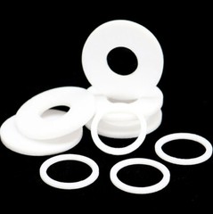 PTFE Round Flat Shim Washers ID 3-160mm x Thick 1.25mm Flange Sealing Gasket