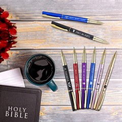 20 Pcs Christian Gift Bulk Bible Verse Ballpoint Pens with Black Ink, Grandpa…