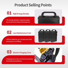 24V 20Ah Lithium Battery EL20_U for Big Joe LPT26 LPT33 T40 EP Pallet Truck Jack
