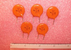 QTY (20) 125LS22BR VISHAY .022uf 400Vac-X1 125Vac-Y4 SUPPRESSION CERAMIC DISC