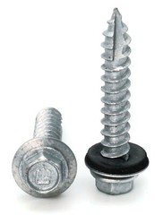 #14 Hex Washer Head Roofing Screws Mechanical Galvanized | Unpainted Finish