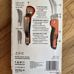 Folding Klein Tools Linesman Knife Wire Cable Skinning Blade Tool 44218 NEW