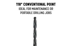 1/4 in Carbon Steel NPT Pipe Tap & 7/16 in HSS Drill Bit Set 2-Piece Threading
