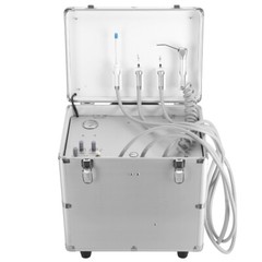 Portable Dental Delivery Unit Treatment Air Compressor Syringe Suction 4 Holes