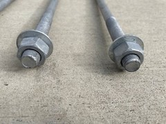 Sandbaggy 5/8″ x 12″ Threaded Concrete Anchor L-Bolts – Hot Dipped Galvanized