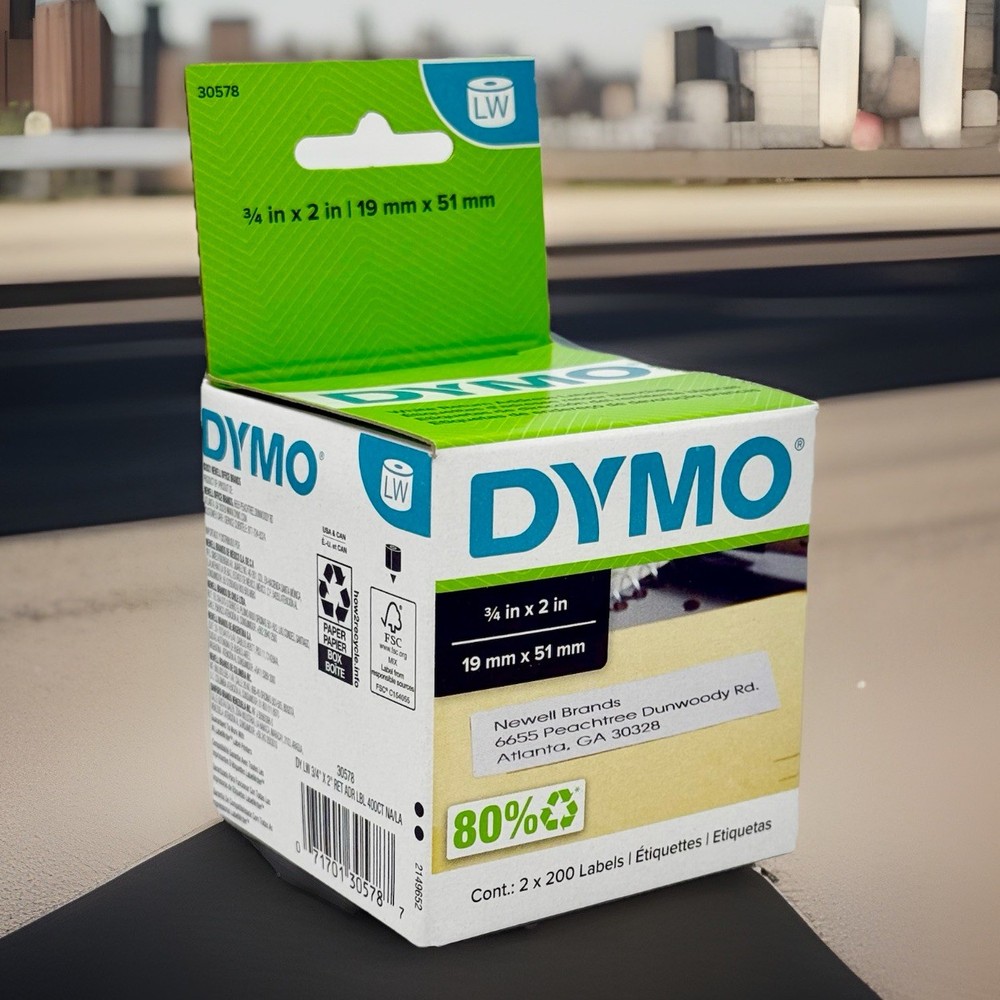 Genuine Dymo 30578 Labelwriter Return Address Label 3/4″ x 2″ 400 Labels