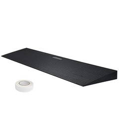Cuttable Threshold Ramp 1.2″ Rise Rubber Wheelchair Ramp Solid 35.4″ Wide