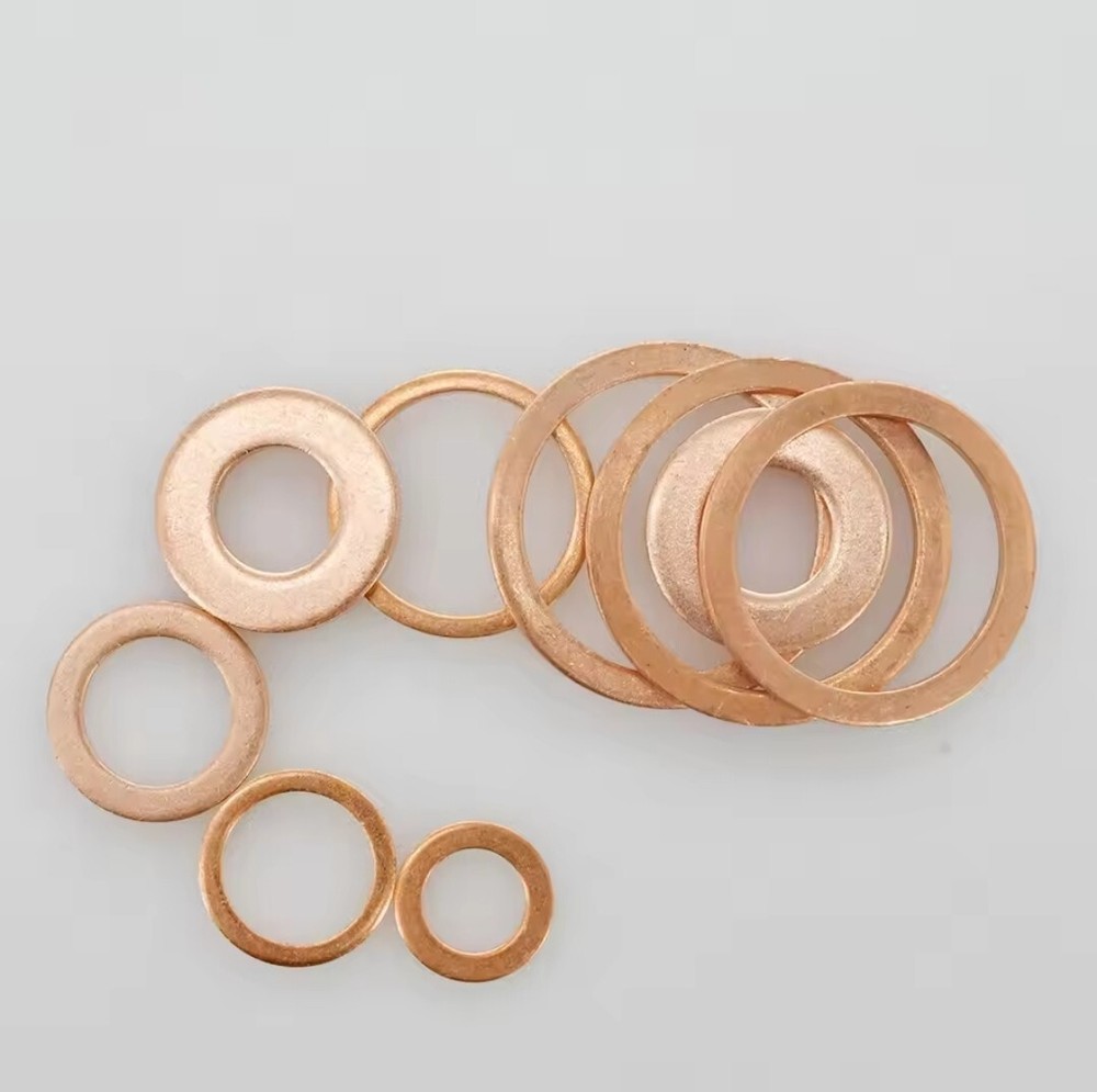 5x copper sealing ring 1mm washer seal copper 5pcs