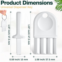 5 Pcs Paper Towel Dispenser Key, Fits Most Commercial Toilet Dispensers & Pap…