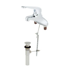 T&S Brass B-2710-LH 4″ Deck Mounted ADA Compliant Single Lever Faucet Chrome