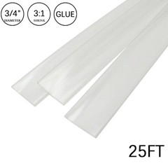 3:1 Heat Shrink Tube-3/4″ Clear Dual Wall Marine Adhesive Glue Lined Waterproof