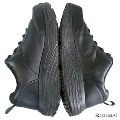 Skechers Men’s Ultra Go Work Air Cooled Memory Foam Black Leather Sneakers 10.5