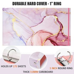 Legal-Size Binders, for 8.5 x 14 Paper, 3 Ring Binder 1 Inch, Landscape