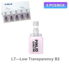 5Pcs/Box Dental C14 Glass Ceramic Lithium Dislicate Blocks Cerec CAD CAM