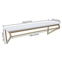 Gold Metal Garment Clothes Rack Clothing Rack Clothes Wall Shelf Hanger Display
