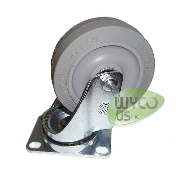 SWIVEL CASTER (1), TENNANT/NOBLES TYPHOON WD16BATT WET VACUUM, 24V, 103065, 18D