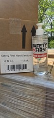 (Case of 12) Safety First Hand Sanitizer W/ Aloe 16 OZ W/ Pump, 70% Alcohol