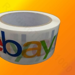 Packing Tape 3 Rolls Shipping Sealing Opaque White eBay Brand Color Logo